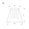 Встраиваемый светильник Arlight MS-FOGGY-BUILT-R45-5W Warm3000 (WH, 36 deg, 230V) 044621
