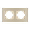 Рамка на 2 поста стеклянная Arlight FRM-OMALI-GS-2-GD 049695
