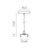 Подвес стандартный тип D треку 5040xx-(F)/(R) 1,5 м Lightstar Quattro 504177-FR1