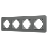 Рамка на 4 поста стеклянная Arlight FRM-OMALI-SFGS-4-GR 049718