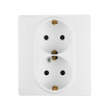 Розетка двойная с/з со шторками Legrand Inspiria 673755