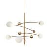 Люстра на штанге Delight Collection Globe Mobile 10215P/5 brass