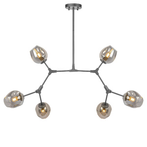 Люстра на штанге AM Group LOFT-6 BK