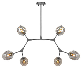 Люстра на штанге AM Group LOFT-6 BK