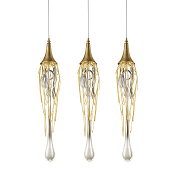 Подвесной светильник Delight Collection Goddess Tears P68009L-3 gold