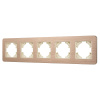 Рамка на 5 постов алюминиевая Arlight FRM-AKIRY-AL-5-GD 049736