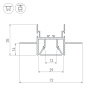 Профиль Arlight FOLED-CEIL-CENTER-2000 023863