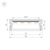 Профиль Arlight LINE-3010-2000 ANOD (Алюминий) 061543