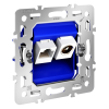 Механизм розетки TV+RJ45 кат. 6 Voltum S70 VLS0607M