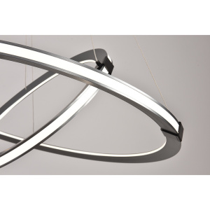 Подвесная люстра iLedex Vision 9225-8+5SD GR+BK