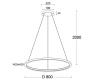 Подвесная люстра Italline IT013-6028 black 3000K
