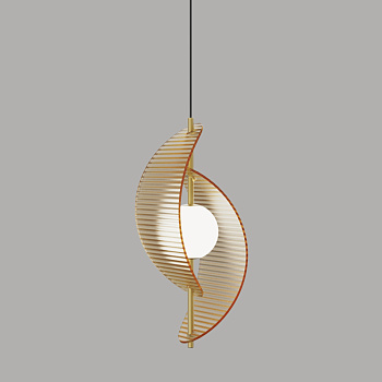 Подвесной светильник Delight Collection MD24030035-1A brass/amber