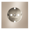 Накладка для розетки с заземлением S70 Metal (платина) Voltum VLSM000610