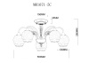 Потолочная люстра MyFar Nika MR1671-5C