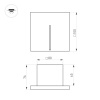 Светильник для ступеней Arlight LT-TIE-S100-3W Warm3000 (RD, 25x45 deg, 230V) (IP65 Бетон) 051050