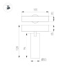 Трековый магнитный светильник Arlight MAG-SPOT-ZOOM-25-R35-7W Warm3000 (BK, 20-55 deg, 24V) 052346