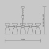 Подвесная люстра Maytoni Cloches MOD113PL-07W