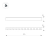 Трековый магнитный светильник Arlight MAG-DOTS-25-L400-12W Day4000 050052