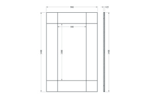 Зеркало Garda Decor KFG048