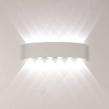 Уличный настенный светильник AM Group AM307-12X1W WH 4000K