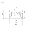 Алюминиевый профиль Arlight Foled-50-Ceil-Center-2000 035769