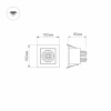 Встраиваемый светильник Arlight CL-KARDAN-S102x102-9W Warm 024126