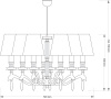 Подвесная люстра Kutek Sparone SPA-ZW-8 (P/A)