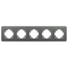 Рамка на 5 постов стеклянная Arlight FRM-OMALI-GS-5-GR 049706