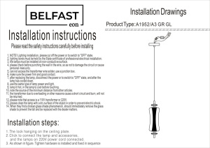 Подвесной светильник Belfast Herbison A1952-A3 GR GL