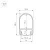 Профиль Arlight WARDROBE-1930-2000 ANOD BLACK 054943