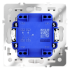 Выключатель двухклавишный с подсветкой Voltum S70 VLS020202 (белый матовый)