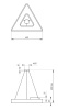 Подвесной светильник Эра Geometria SPO-153-W-40K-030 Б0050578
