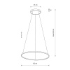 Подвесной светильник Nowodvorski Circolo Led M Silk Oliv E 11403