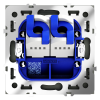 Розетка компьютерная двойная Voltum S70 VLS060208 (черный матовый)