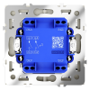Выключатель с самовозвратом двухклавишный Voltum S70 VLS020604 (шелк)