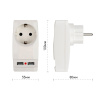Разветвитель электрический Эра SP-1e-USB-W Б0026332