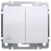 Выключатель двуклавишный Legrand Galea Life 10A 250V IP44 белый 771021