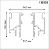 Шинопровод для монтажа в натяжной потолок LumFer For Novotech Flum 135328