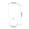 Настольная лампа Uniel UML-B307 E14 SILVER/WHITE UL-00012423