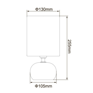 Настольная лампа Uniel UML-B307 E14 SILVER/WHITE UL-00012423