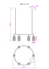 Подвесная люстра Myfar Alex MR2171-6P