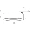 Трековый светильник Quattro LED с адаптером Lightstar Alta Pro A5746QT
