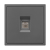 Розетка телефонная софт-тач серый базальт Arlight SCT-MTL1-SFPL-GR (RJ-11, 4C) 054303(1)