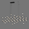 Подвесная люстра Delight Collection Molecular 55 black/gold