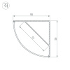 Алюминиевый профиль Arlight KANT-H55-2000 ANOD 044578