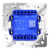 Проходной переключатель двухклавишный Voltum S70 VLS020302 (белый матовый)