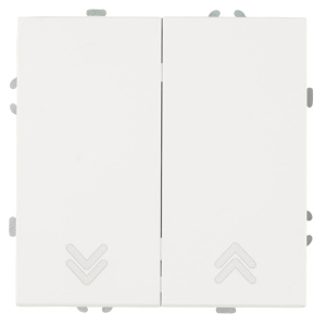 Выключатель двухклавишный Stekker Эмили RSW10-5116-01 белый фарфор soft touch 50822