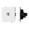 Розетка ТВ софт-тач белый кварц Arlight SCT-MTV1-SFPL-WH (TV) 054292(1)