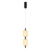 Подвесной светильник Arlight SP-CARAMELA-HANG-R120-7W Warm2700 (BK, 300 deg, 230V) (IP20, Натуральный шелк) 056886