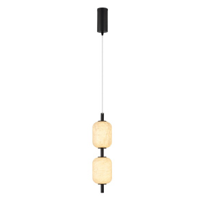 Подвесной светильник Arlight SP-CARAMELA-HANG-R120-7W Warm2700 (BK, 300 deg, 230V) (IP20, Натуральный шелк) 056886